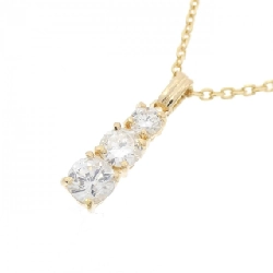 K18YG Ba viên đá kim cương Dây chuyền 0.50CT - Hàng hiệu Chính hãng 862948