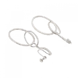 K18WG Bông tai kim cương - Hàng hiệu Authentic 878089