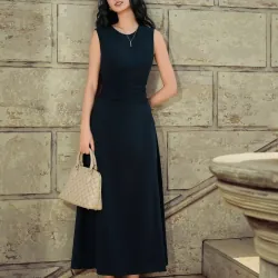 Đầm Elise size XL, màu tím than  991486