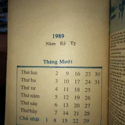 Lịch tổng hợp thanh niên Almanach 1989  797509