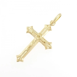 K18YG Mặt dây chuyền hình chữ thập - Hàng hiệu Chính hãng