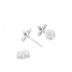 Bông tai kim cương hoa K18WG 0.1CT - Hàng hiệu Chính hãng 870678