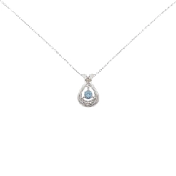 K10WG Blue Topaz Necklace - Hàng hiệu Authentic