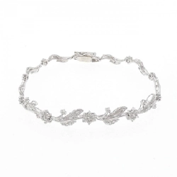 K18WG Hoa Kim Cương Vòng Tay 0.52CT - Hàng hiệu Chính hãng 872124