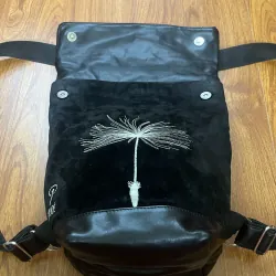 Balo nữ da thật phối da lộn 2hand 992648