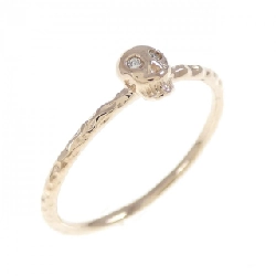 Nhẫn kim cương K18PG hình đầu lâu 0.01CT - Hàng hiệu chính hãng