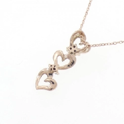 K10PG Dây chuyền hình trái tim kim cương 0.06CT - Hàng hiệu Chính hãng 857512