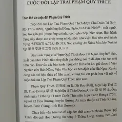 LẬP TRAI PHẠM QUÝ THÍCH - CUỘC ĐỜI VÀ THƠ CHỮ HÁN 696932