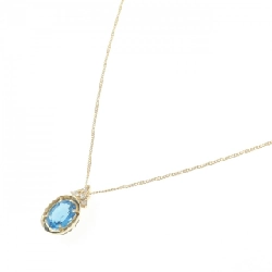 K18YG Blue Topaz Necklace - Hàng hiệu Authentic 860102