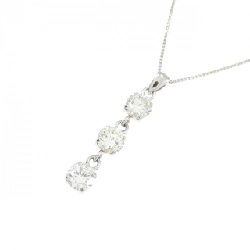 Dây chuyền kim cương ba viên PT900/PT850 - Hàng hiệu Chính hãng 857672