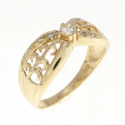 Nhẫn kim cương K18YG 0.09CT - Hàng hiệu chính hãng