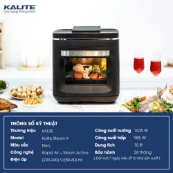 Nồi chiên hơi nước KALITE STEAM X 15L CHÍNH HÃNG MỚI 100% 572276