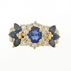 Nhẫn Sapphire K18YG 1.01CT - Hàng hiệu Chính hãng 854395