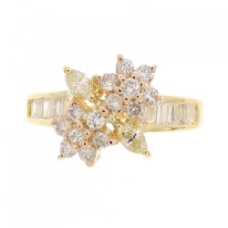 Nhẫn kim cương hoa K18YG/K18PG 0.80CT 673041