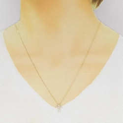 K18YG Dây chuyền kim cương chéo 0.21CT - Hàng hiệu chính hãng 860719