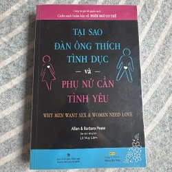 Sách kỹ năng - Tại sao đàn ông thích tinh dục và phụ nữ cần tinh yêu - Mới 90% - Giảm >50%