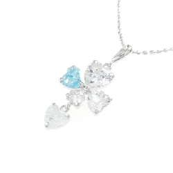 K14WG Heart Cubic Necklace - Hàng hiệu Authentic 857128