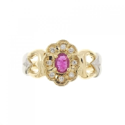 Nhẫn Ruby K18YG/PT900 - Hàng hiệu Chính hãng 851843