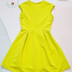 Váy đầm MAMA màu vàng Neon không tay size S 14515