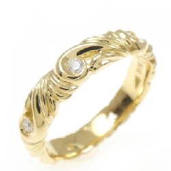 Nhẫn kim cương K18YG 0.137CT