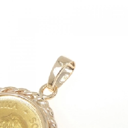 K18PG(枠) Đồng xu mặt dây chuyền - Hàng hiệu Authentic 864129