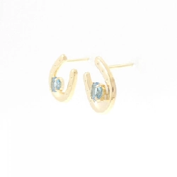 K18YG móng ngựa đá topaz xanh - Hàng hiệu chính hãng 869855