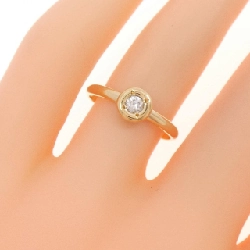 Nhẫn kim cương K18YG 0.11CT 671358