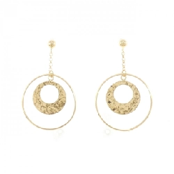 K18YG Bông tai - Hàng hiệu Authentic