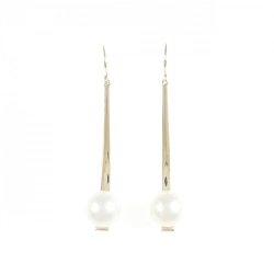 K10YG Bông tai ngọc trai nước ngọt 7.7mm - Hàng hiệu Chính hãng