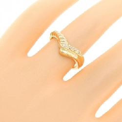 Nhẫn kim cương K18YG 0.03CT 672526