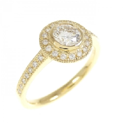 Nhẫn kim cương K18YG 0.418CT G SI2 VG - Hàng hiệu Chính hãng