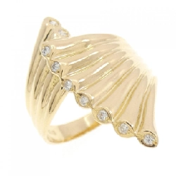 Nhẫn kim cương K18YG 0.08CT