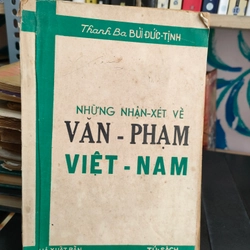 NHỮNG NHẬN XÉT VỀ VĂN PHẠM VIỆT NAM  279046