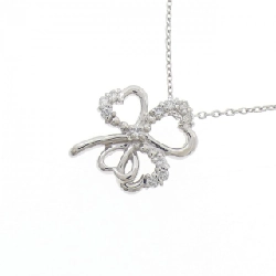 Dây chuyền kim cương PT900/PT850 hình cỏ ba lá 0.10CT - Hàng hiệu chính hãng 858453