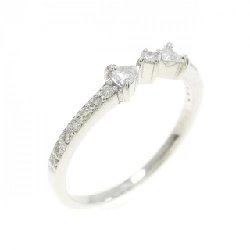 Nhẫn hồng ngọc kim cương K18WG 0.15CT