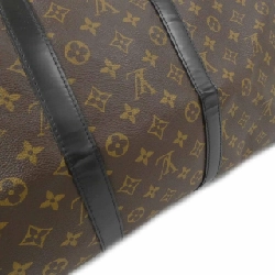 Túi du lịch Louis Vuitton Monogram Macassar Keepall Bandoulière 55cm M56714 614190