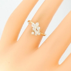 Nhẫn kim cương hoa K18YG 0.45CT 668312