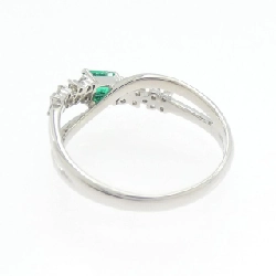 Nhẫn Emerald PT900 Hoa 0.30CT - Hàng hiệu Chính hãng 848242