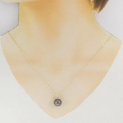 K18YG Ngọc trai đen dây chuyền 10.4mm - Hàng hiệu Chính hãng 856440