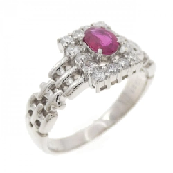 Nhẫn ruby PT900 0.41CT