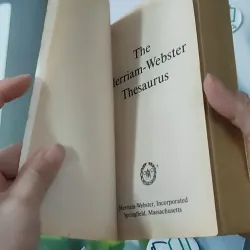 [MIỄN PHÍ BỌC SÁCH] The Merriam-Webster Thesaurus 1027169