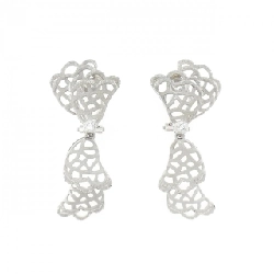 Bông tai Matsui Hisako PT900/K18WG/K14WG 0.14CT