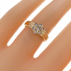 Nhẫn kim cương hoa K18YG 0.14CT - Hàng hiệu Authentic 855384