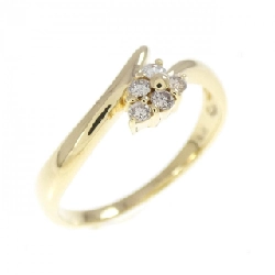 Nhẫn kim cương K18YG 0.10CT - Hàng hiệu Authentic