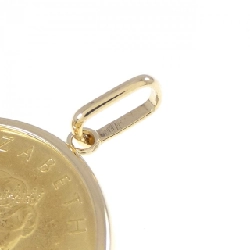 K18YG(枠) Đồng xu Mặt dây chuyền - Hàng hiệu Chính hãng 866687