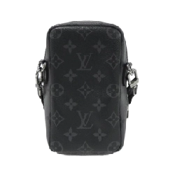 Túi đeo chéo Louis Vuitton Monogram Eclipse Reverse Double Phone Pouch M81321 - Hàng hiệu Authentic 802364
