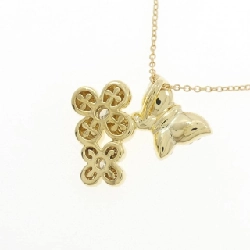 K18YG/K18WG Bướm × Hoa Pave Dây Chuyền Kim Cương 0.45CT - Hàng hiệu Chính hãng 860431