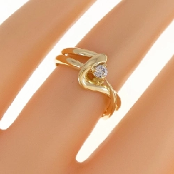 Nhẫn kim cương K18YG 0.08CT 671911
