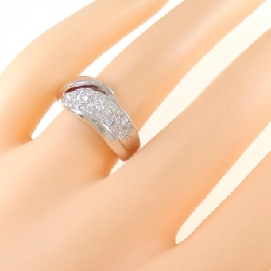 Nhẫn kim cương Pavé K18WG 0.43CT 671883