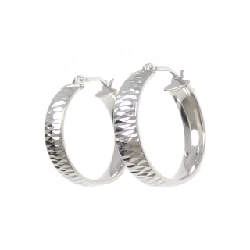 Bông tai hoop 750WG - Hàng hiệu Authentic